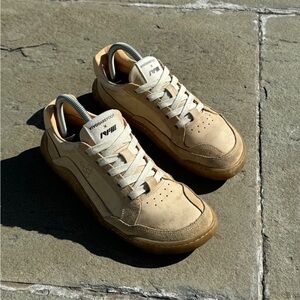 Vivobarefoot Gobi Premium Leather Sneakers, Sand Color, Women’s Size EU 38/US 7